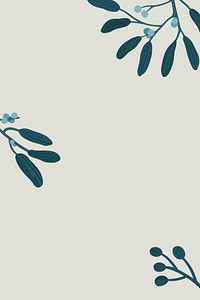 Botanical flower copyspace on a gray background vector