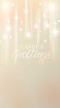 Season&#39;s greeting gold card vector