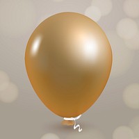 Gold glitz balloon illustration