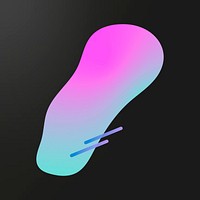 Colorful gradient element with lines