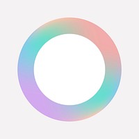 Colorful ring gradient element