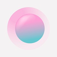 Colorful round gradient element