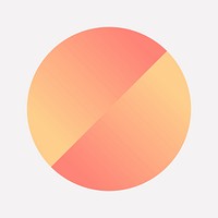 Colorful round gradient element