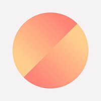 Colorful round gradient element vector