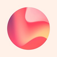 Colorful round gradient element