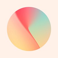 Colorful round gradient element