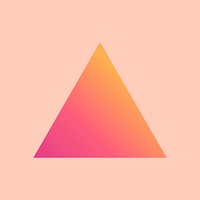 Gradient triangle geometric shape vector