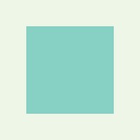 Green square geometric shape vector