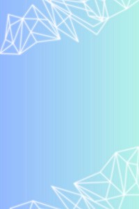 White polygon pattern on bluish gradient background social template illustration