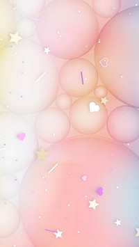Circle patterned on gradient mobile phone wallpaper vector