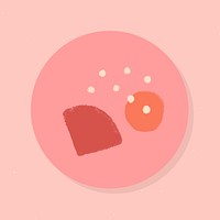 Instagram story highlight abstract icon vector
