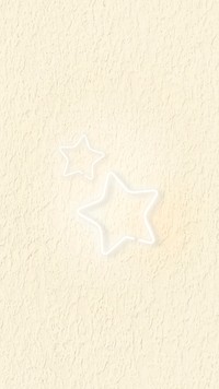 Star neon sign on yellow wall vector