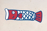 Japanese Koinobori fish flag vector