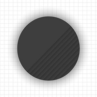 Black geometric circle design social banner