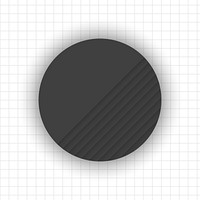 Black circle on a grid background vector