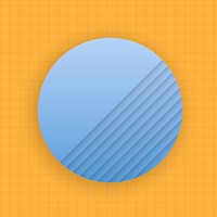 Blue circle on a grid background social banner