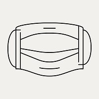 Surgical face mask element vector