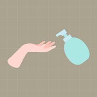 Wash hands with soap and water vector