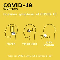 Common covid-19 symptoms to watch out for vector