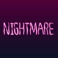 Nightmares during coronavirus pandemic neon sign 