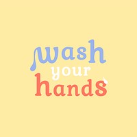 Wash your hand during coronavirus pandemic element vector