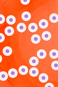Purple coronavirus on an orange background vector