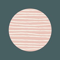 Minimal striped doodle social story highlight design resource vector