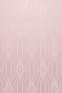 Geometric pattern on a rose gold background