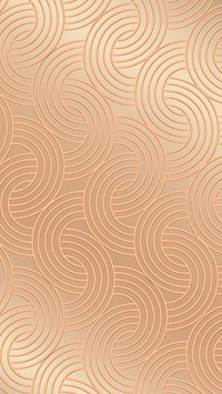 Golden interlaced rounded arc patterned background design resource