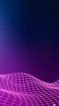 Purple 3D abstract wave pattern background vector