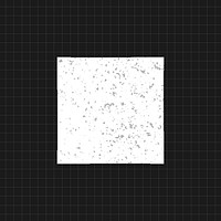 Distorted white geometric square on a black background vector 