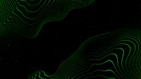 Green 3D abstract wave pattern background