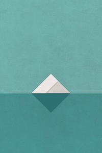 Retro color landscape pyramid minimal vintage poster style