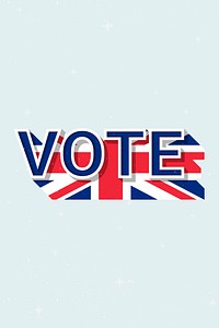 United Kingdom election vote message democracy illustration