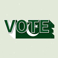 Pakistan election vote text vector democracy