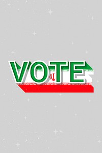 Iran vote message election psd flag