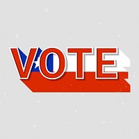 Chile election vote text vector democracy