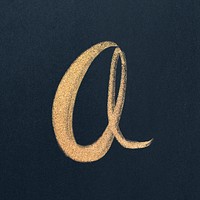 Calligraphy letter A typography font