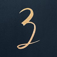 Cursive gold letter z vector lowercase letter font