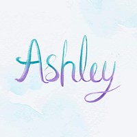 Ashley two colored vector lettering font