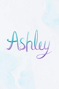 Ashley two colored vector lettering font