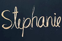 Stephanie vector sparkling gold font typography