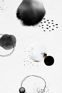Abstract pattern psd with ink brush background