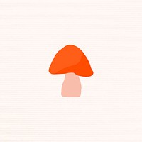 Alchemy mushroom logo vector mystic clipart illustration minimal