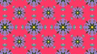 Indian mandala flower vector pattern banner