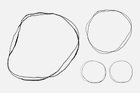 Line sketch frame doodle vector collection
