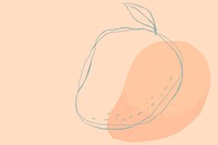Cute mango fruit psd design space