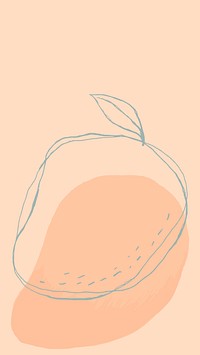 Mango cute fruit vector design space