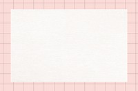 Blank notepaper on pink grid background