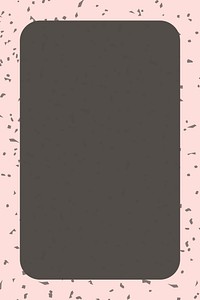 Brown memo pad vector on pink